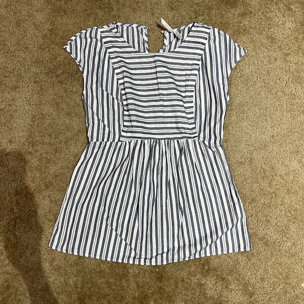 Seraphine Cotton Stripe Maternity & Nursing Top